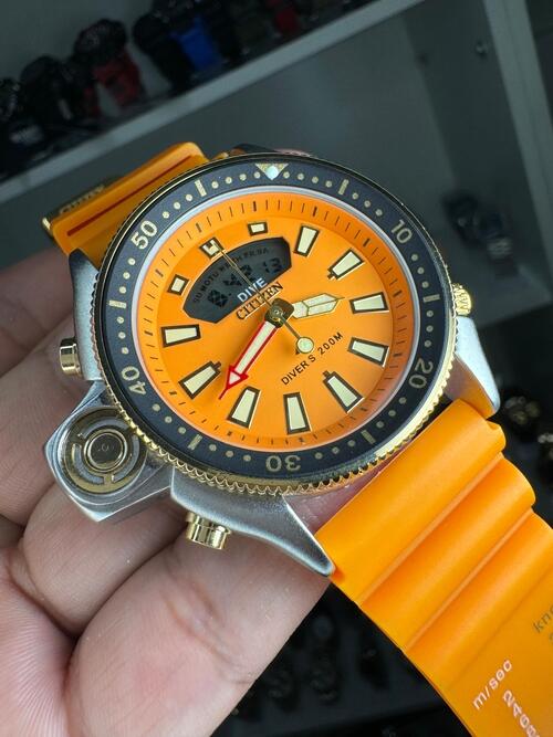 CITIZEN sand glass 80's スペースエイジ Comprar Relógio Citizen Aqualand Metal laranja 2024 c/caixa a