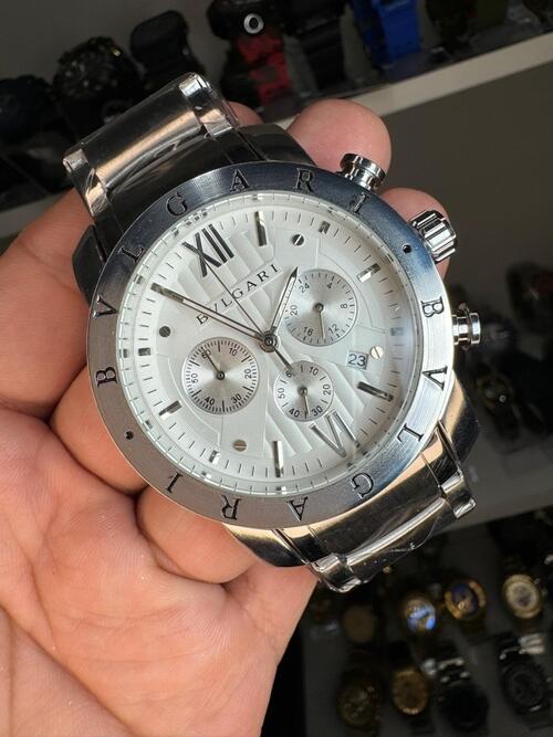 Comprar Relógio masculino Bvlgari skeleton Prata 100% funcional linha  Diamante - R$159,99 - Rélógios no Atacado