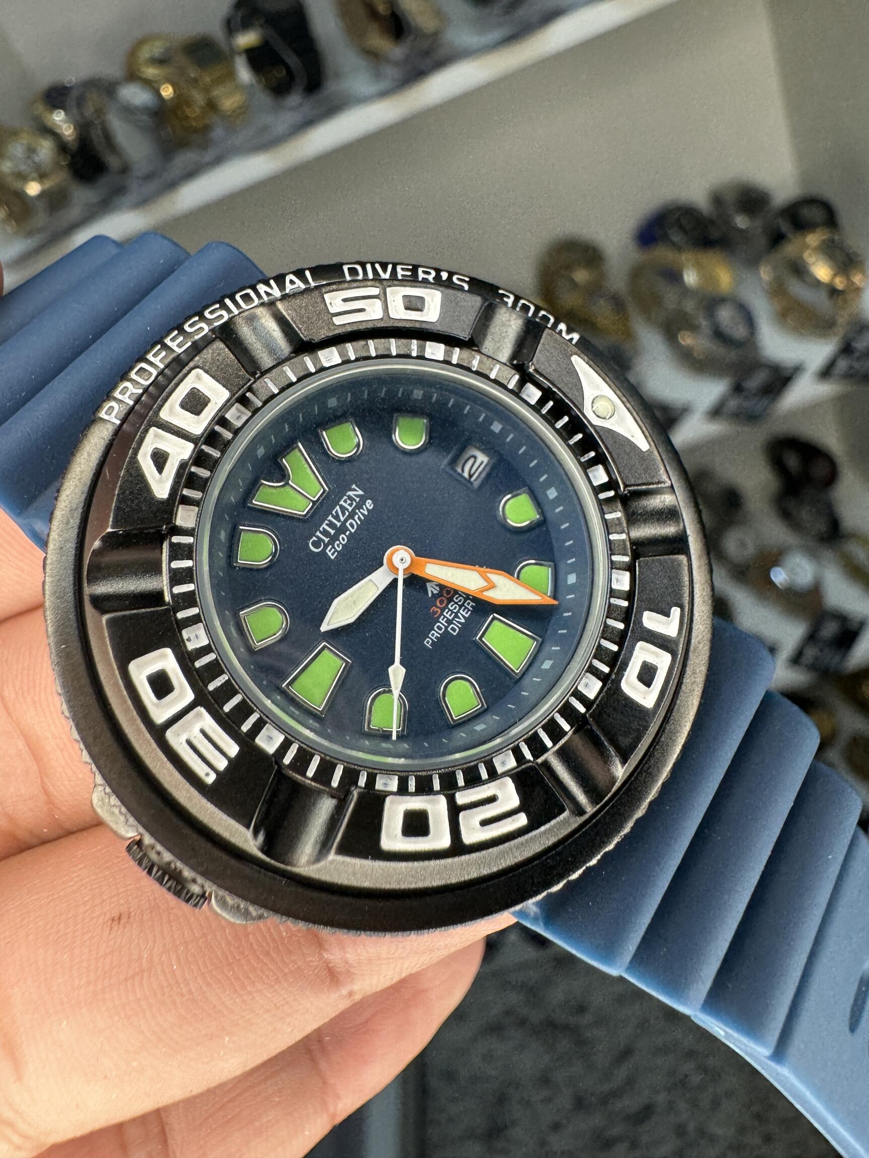 aqua☆ Comprar Relógio Citizen Aqualand Aço Black Blue 2024 c/caixa a