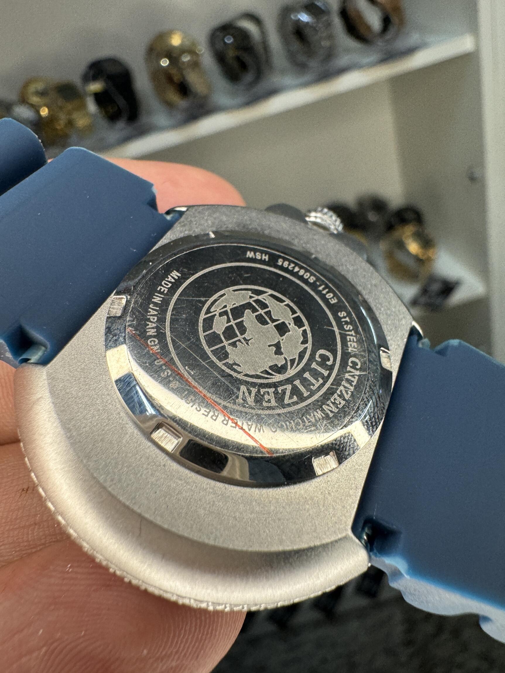 Relógio Masculino Borracha Prata Azul Cronômetro Alarme Led