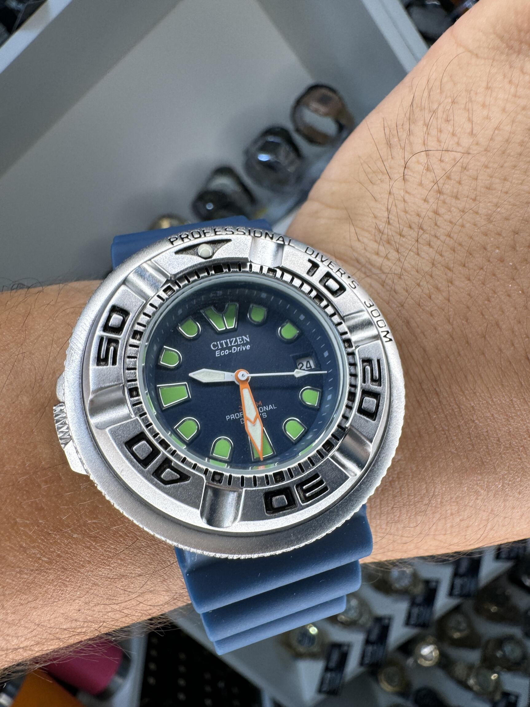 Relógio Masculino Borracha Prata Azul Cronômetro Alarme Led