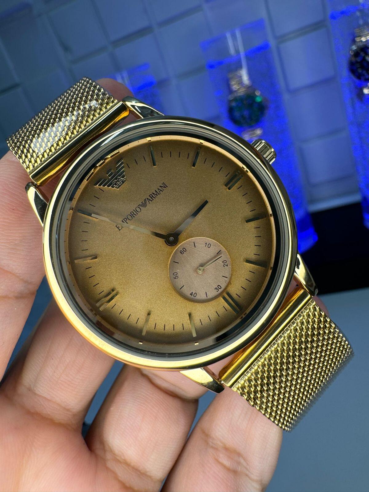 Relógio Empório Armani X Dourado Unissex Dourado 2024 X