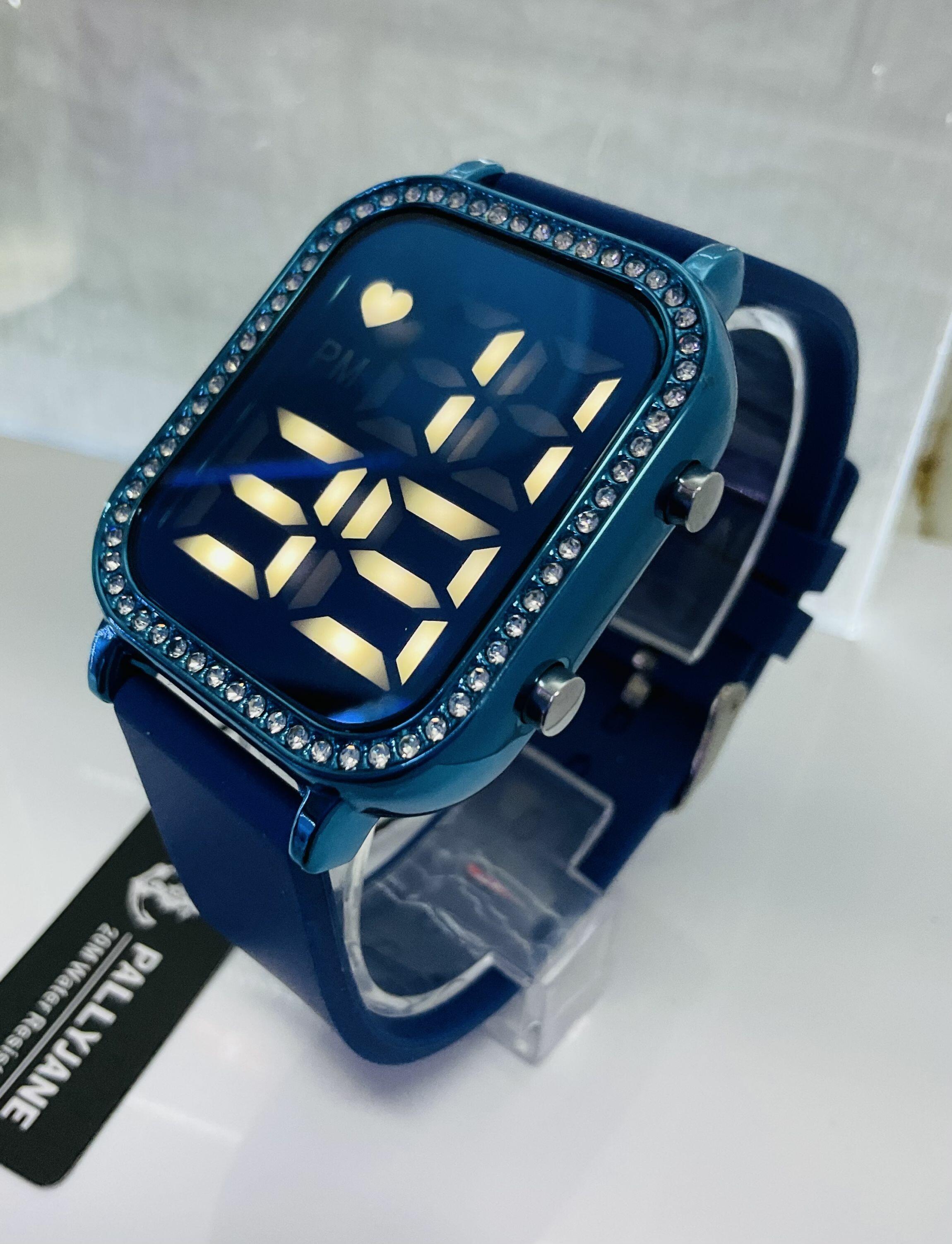 Relógio Feminino Led Diamente 1 unidade Retangular