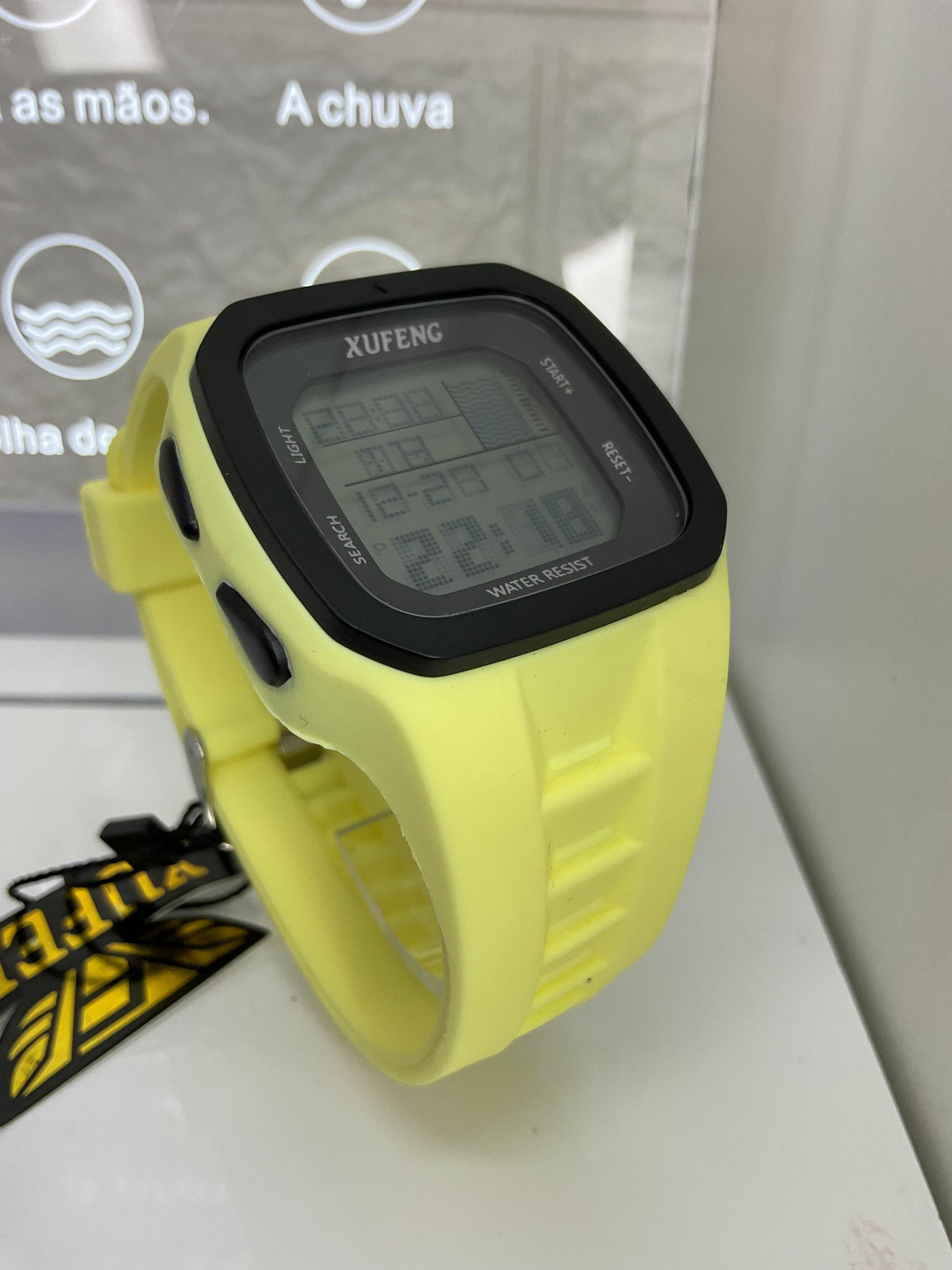 Relógio Xufeng Sport Amarelo a prova dagua