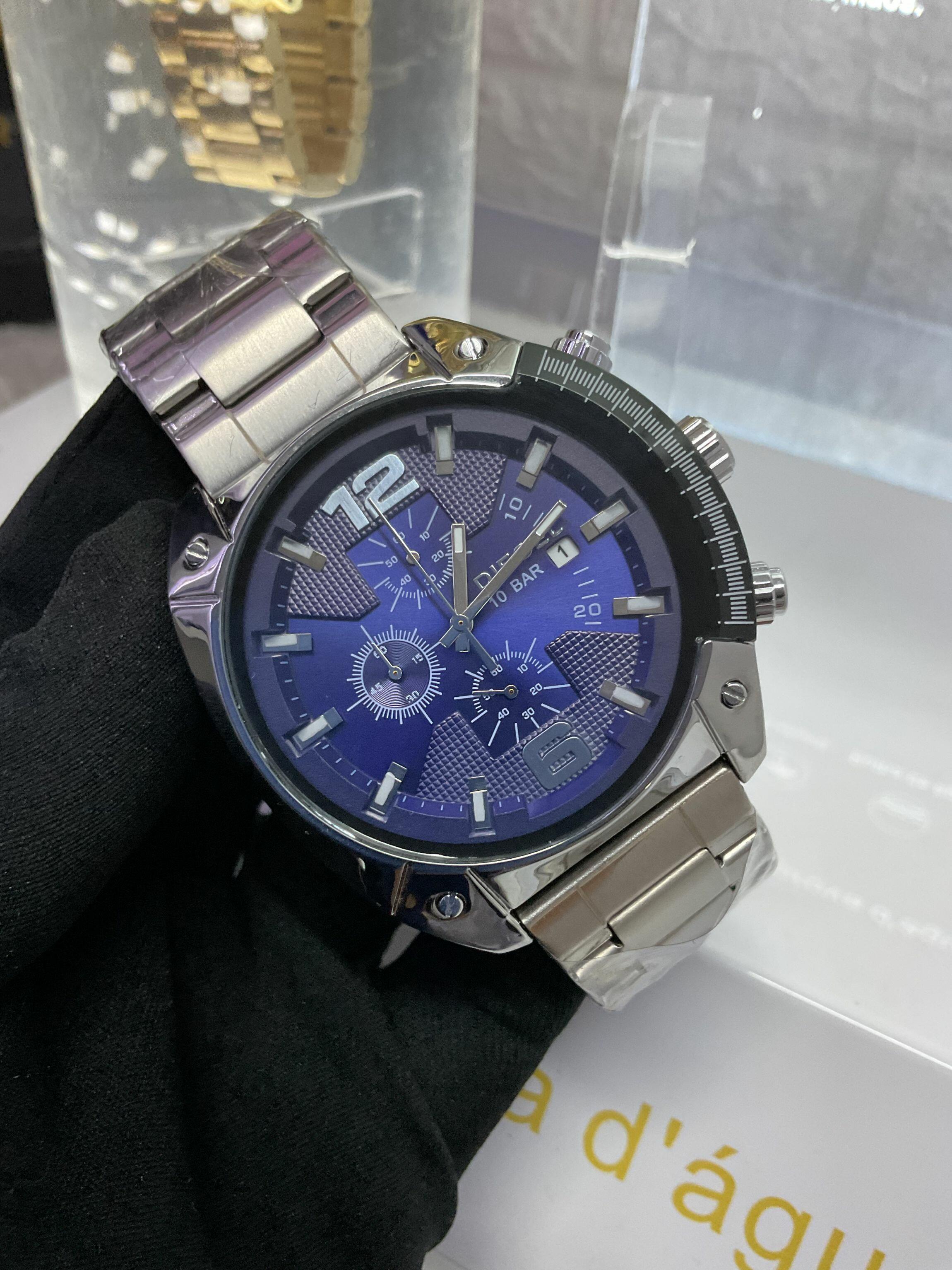 Comprar Relógio Diesel 10bar Overflow Prata/Azul a prova d'água