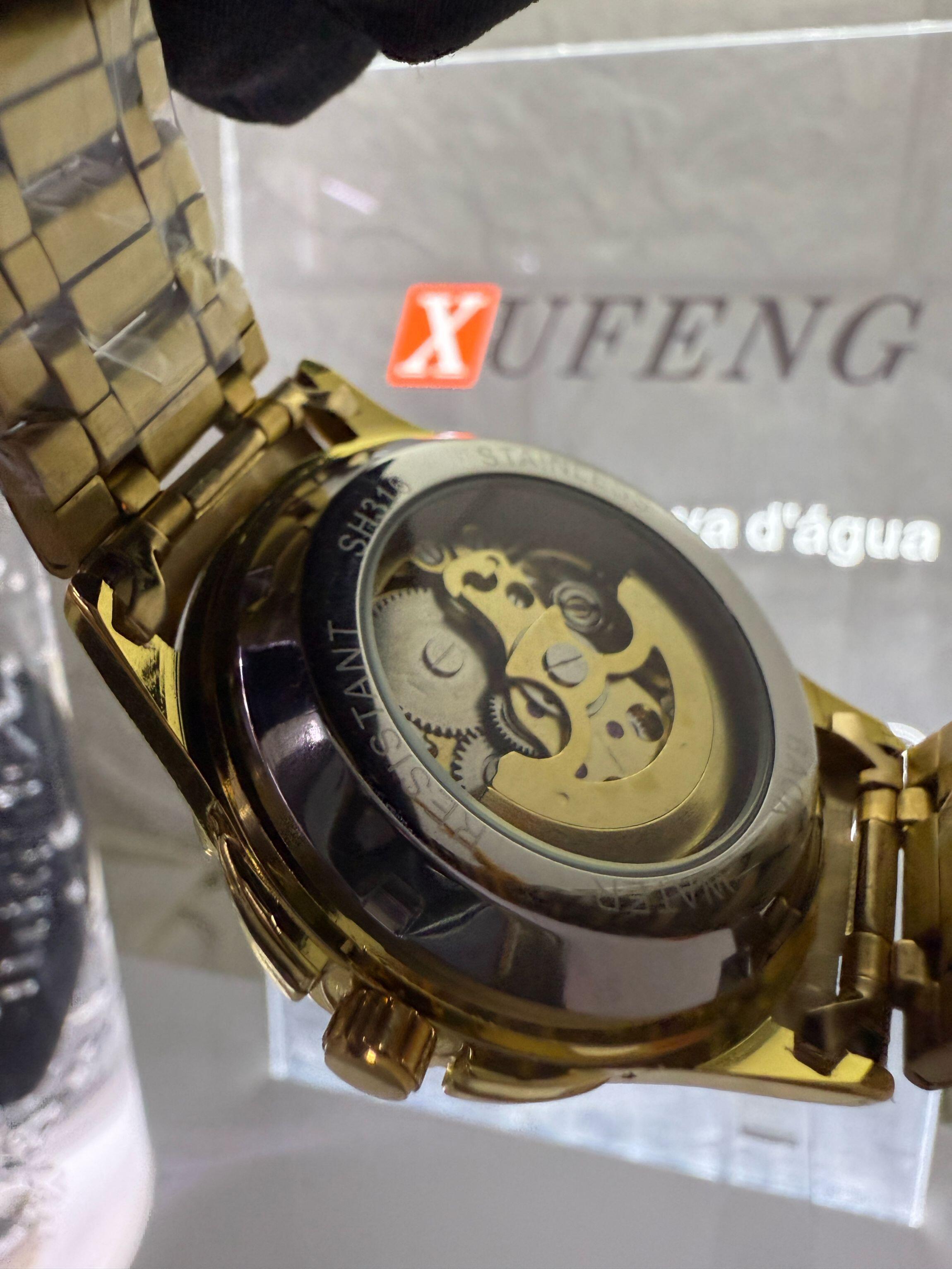 Comprar Relógio Xufeng Imperio Automatico Dourado - Rélógios no Atacado