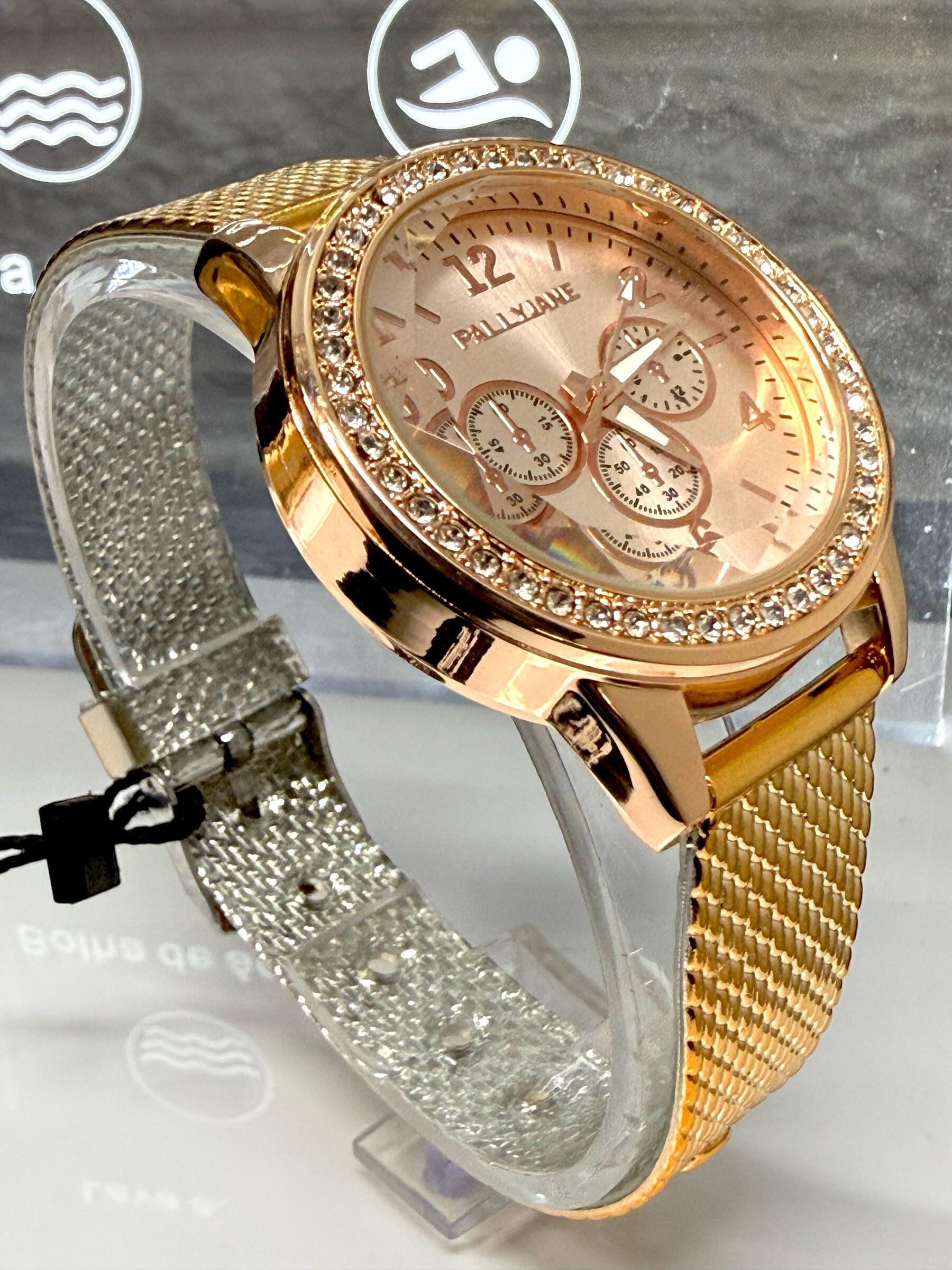 Relógio Feminino Pallyjane MK p/borracha brilhante Cores
