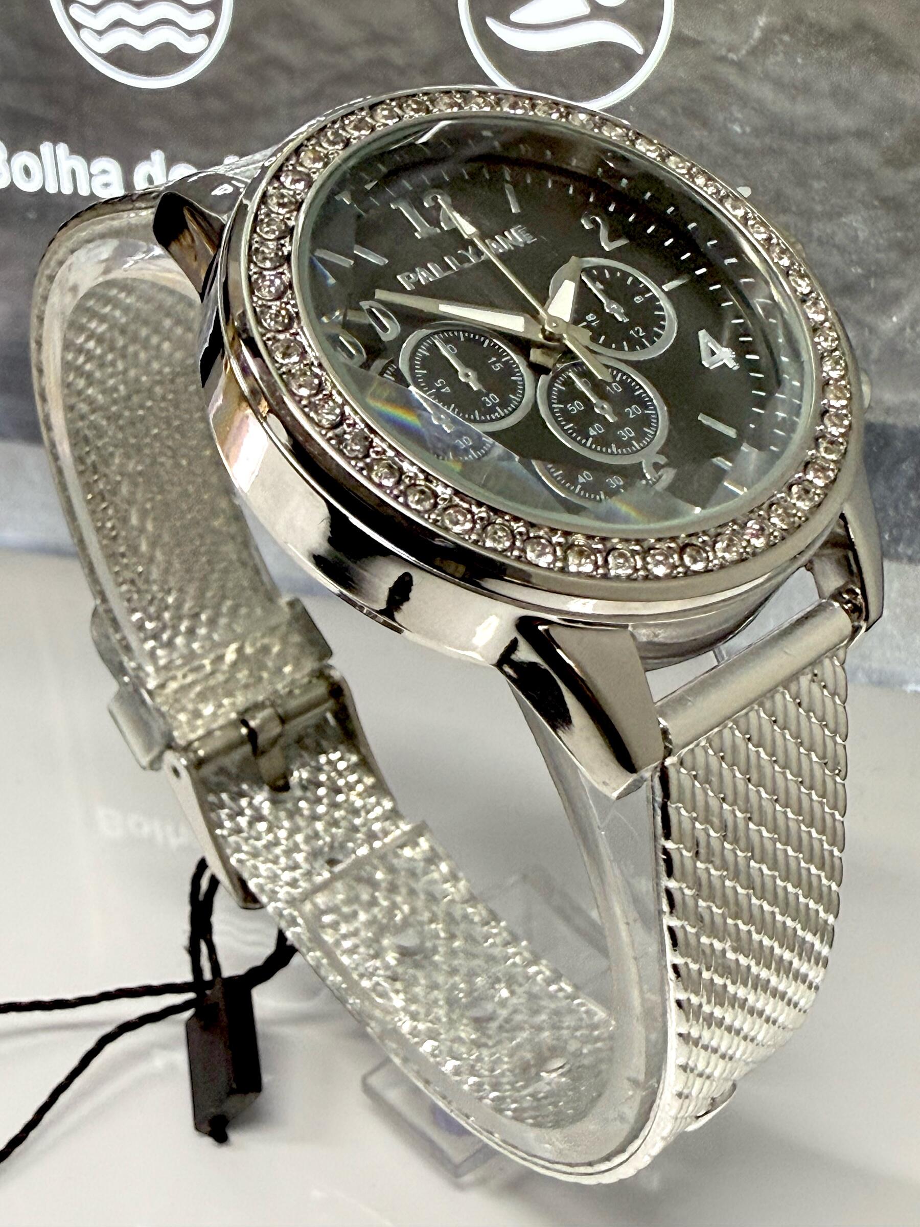 Relógio Feminino Pallyjane MK p/borracha brilhante Cores
