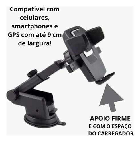 Suporte Para Celular Universal - Ventosa Preto