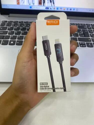 Cabo Kaidi Kd-104cl Tipo C Para Lightning 1m Nylon Digital