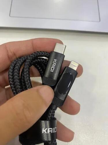 Cabo Kaidi Kd-104cl Tipo C Para Lightning 1m Nylon Digital