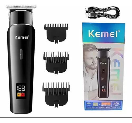 Maquina Kemei Km-1113 Doméstico Cor Preto Preto 127/220v