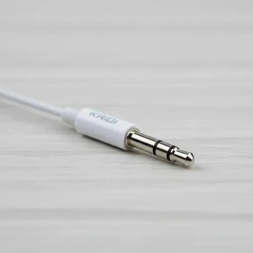 Fone De Ouvido Kaidi Com Fio Kd-728 Branco Estéreo 3.5mm