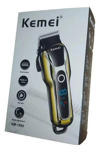Maquina De Cabelo Kemei Km-1990 Preto E Dourado 110v/240v