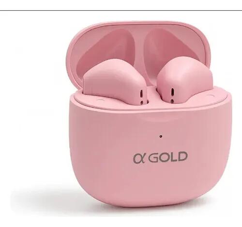 Fone Sem Fio Agold Fn-ba39 Bluetooth Alta Qualidade Rosa