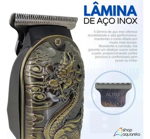 Maquina Cortar Cabelo Barba Aparador Pelo Profissional