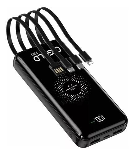 Power Bank A gold Bte-21 De 20000mah Indução Via Cabos