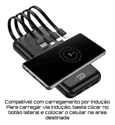 Power Bank A gold Bte-21 De 20000mah Indução Via Cabos