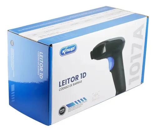 Leitor De Codigo De Barras Usb Com Fio - Knup 5v Preto Usb