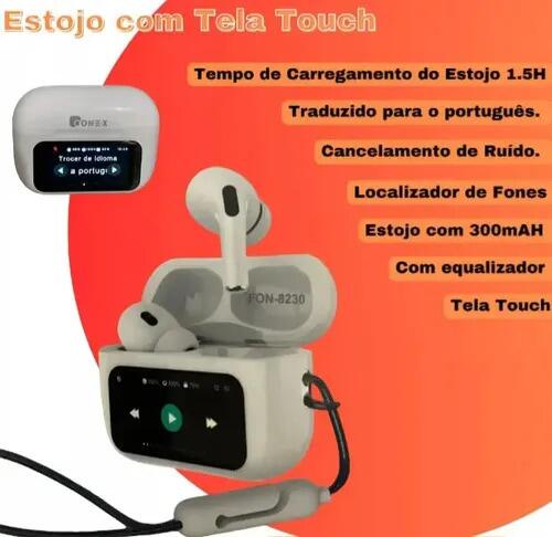 Fones Bluetooth Touch Anc Com Tela De Lcd E Equalizado A9