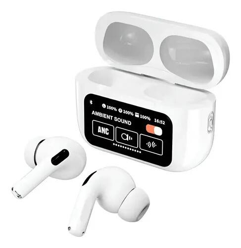 Fones Bluetooth Touch  Anc Com  Tela De Lcd E Equalizado A9 Branco