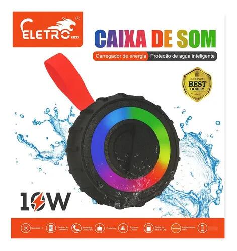 Caixa De Som Eletro El-1033 Resistente A Água Azul 127/220v