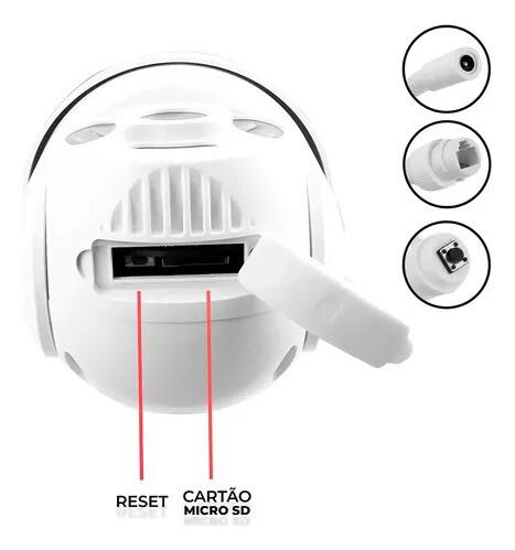 Câmera De Segurança Ip Ipega Wifi1080p Visão Noturna Ptz