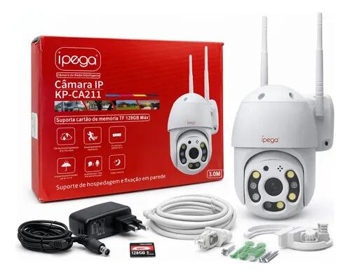 Câmera De Segurança Ip Ipega Wifi1080p Visão Noturna Ptz