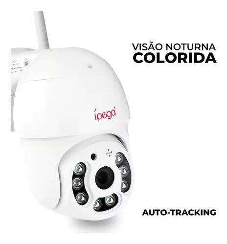 Câmera De Segurança Ip Ipega Wifi1080p Visão Noturna Ptz