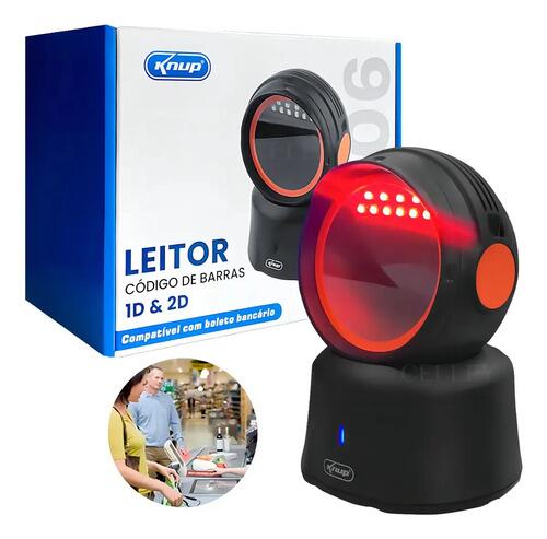 Leitor Código De Barras 1d 2d Fixo Mesa Qrcode C/fio Usb 5v