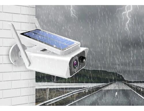 Câmera Ip Bullet Segurança Wifi Ip66 Energia Solar Full Hd