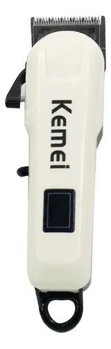 Aparador De Pelo Kemei Km-809a Branco E Preto Branco/preto 127/220v