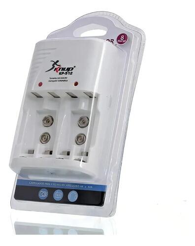Pilhas Palito Recarregaveis Knup Bivolt + 4 Pilhas Kp-512
