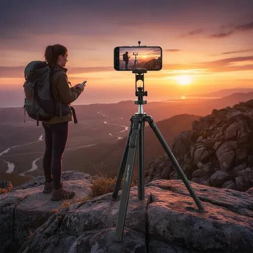 Tripé Selfie Bluetooth Bastão Extensível H'maston Zp-17