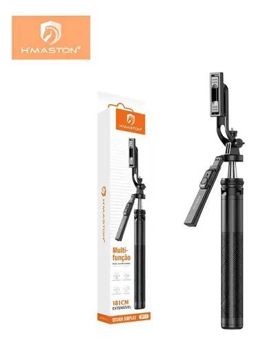 Tripé Selfie Bluetooth Bastão Extensível H'maston Zp-17