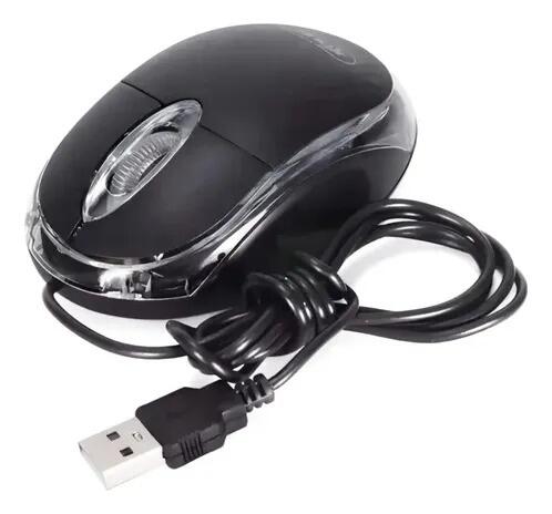 Mouse Lumisono Ergonômico A-153 Óptico C/fio A-tomex Preto