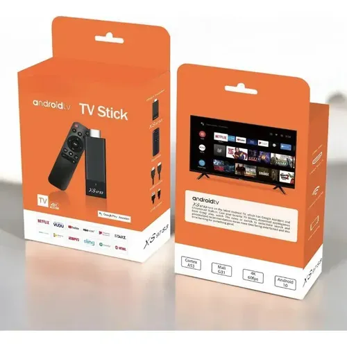 Tv Stick Android 14.0 4k Chromecast Wifi Tv Box Preto Padrão