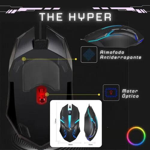 Mouse Gamer Rgb Óptico Antiderrapante Jogo Ágil Ergonônico