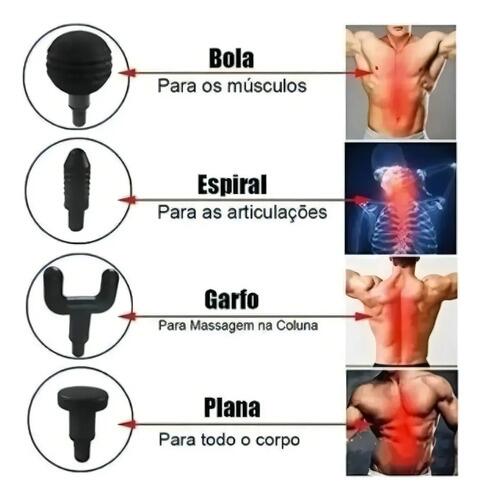Massageador Elétricomuscular Cor Preto Preto