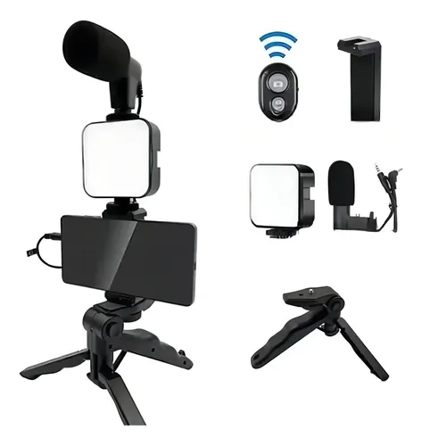 Kit Iluminação Profissional Oberon Or-pl04 Com Microfone E T