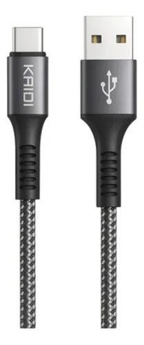 Cabo Carregador Tipo C Reforçado Kaidi Kd-2501c Anti-quebra