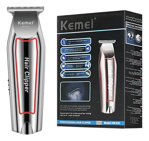 Máquina De Acabamento Sem Fio Kemei Km-032 Prateada 3