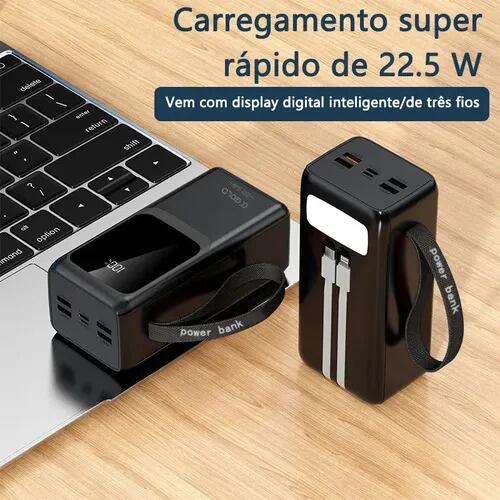 Carregador Power Bank 50.000mah Portátil Turbo Rápido