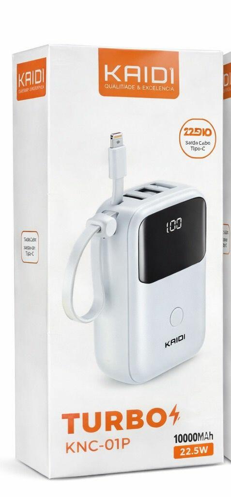 Power Bank Magnético Kaidi 5000mAh Sem Fio Carregamento
