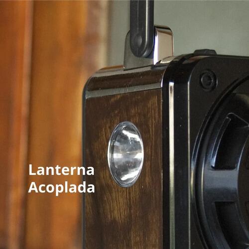 Rádio Portátil Am Fm A Pilha E Energia Usb Recárregavel