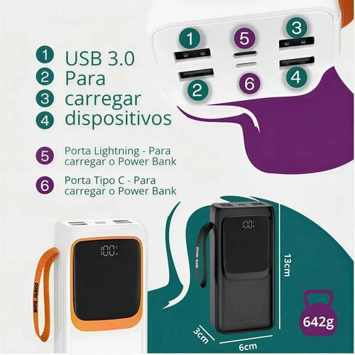 Power Bank 300000mah Carregador Portatil Turbo Original