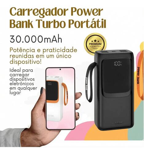 Power Bank 300000mah Carregador Portatil Turbo Original