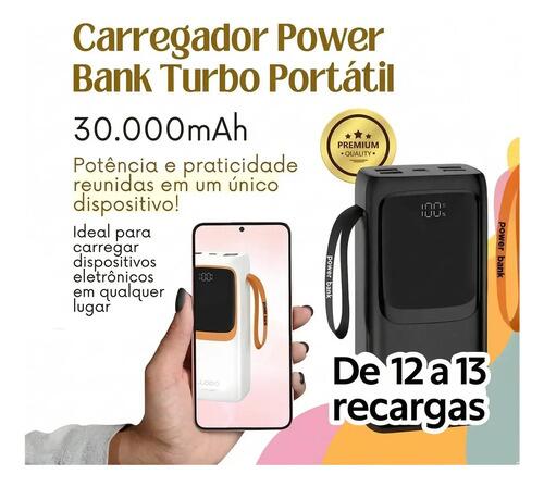 Power Bank 300000mah Carregador Portatil Turbo Original