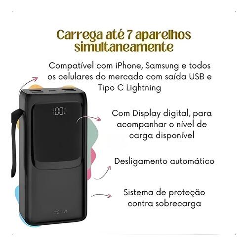 Power Bank 300000mah Carregador Portatil Turbo Original