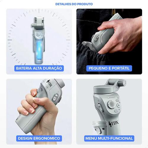 Estabilizador Celular Gimbal 3 Eixos Para Tripé Ia Video
